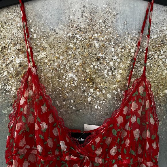 The Kooples Red Rosa Floral Tank Top (NWT) - Picture 7 of 15